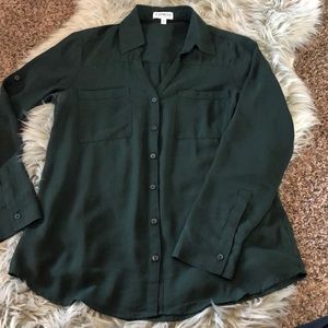 Express Dark Green Portofino Shirt